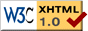 Valid XHTML 1.0 Transitional Valid XHTML